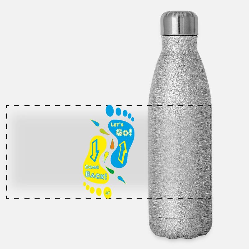 Feet_Come Back_Let geht's! Panorama Glitzer Isolierflasche 500 ml