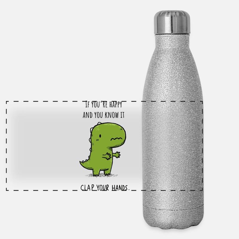 Frappez dans vos mains Gourde isotherme panoramique pailletée 500 ml
