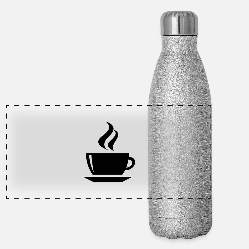 coffee cup tea cafe Gourde isotherme panoramique pailletée 500 ml