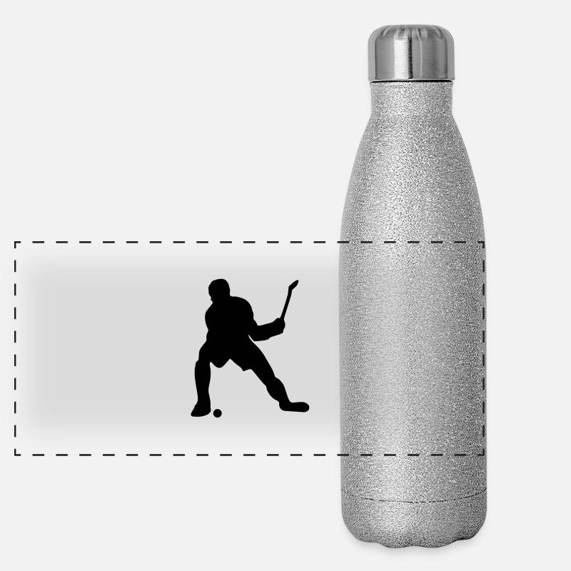 hockey Panorama Glitzer Isolierflasche 500 ml