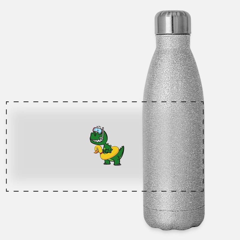T-rex Gourde isotherme panoramique pailletée 500 ml