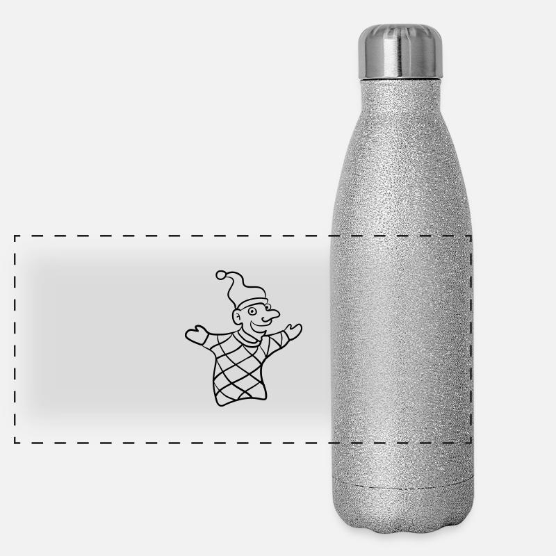 kasperle - Kasperletheater - line Panorama Glitzer Isolierflasche 500 ml
