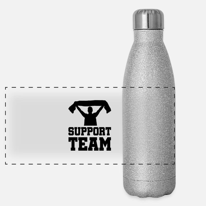 fan support team Panorama Glitzer Isolierflasche 500 ml