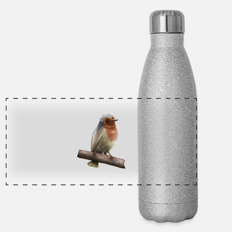 Robin Panoramic Glitter Thermal Bottle 500 ml