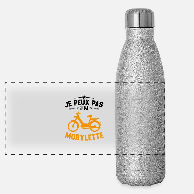 Je Peux Pas J'ai Mobylette Cadeau Gourde isotherme panoramique pailletée 500 ml
