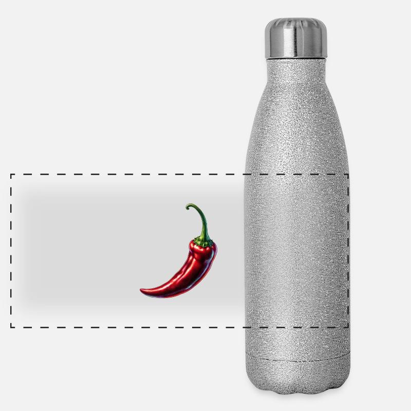 Chili Panorama Glitzer Isolierflasche 500 ml