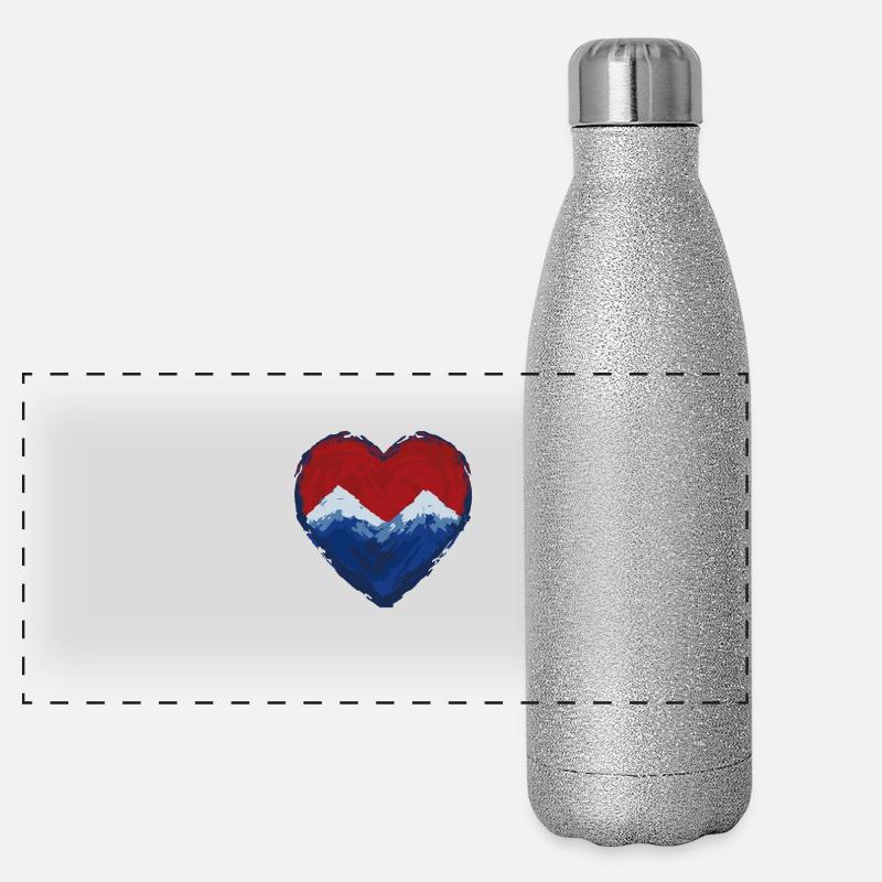 Mountains Love Nature Panoramic Glitter Thermal Bottle 500 ml