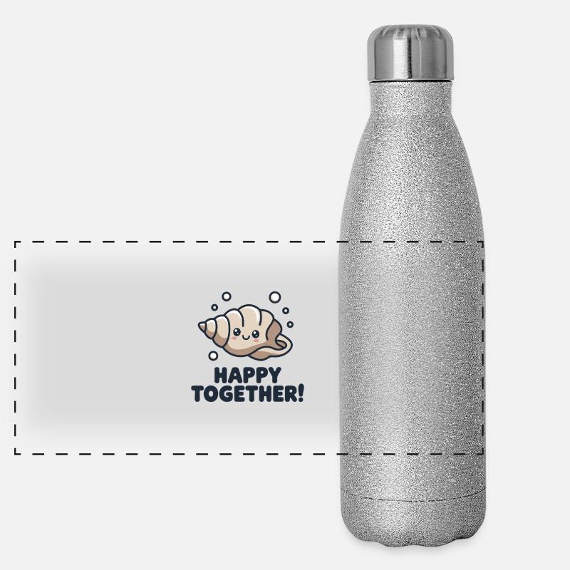 HEUREUX ENSEMBLE Gourde isotherme panoramique pailletée 500 ml