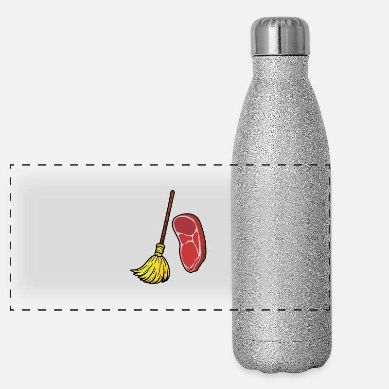 Balai Steak Gourde isotherme panoramique pailletée 500 ml