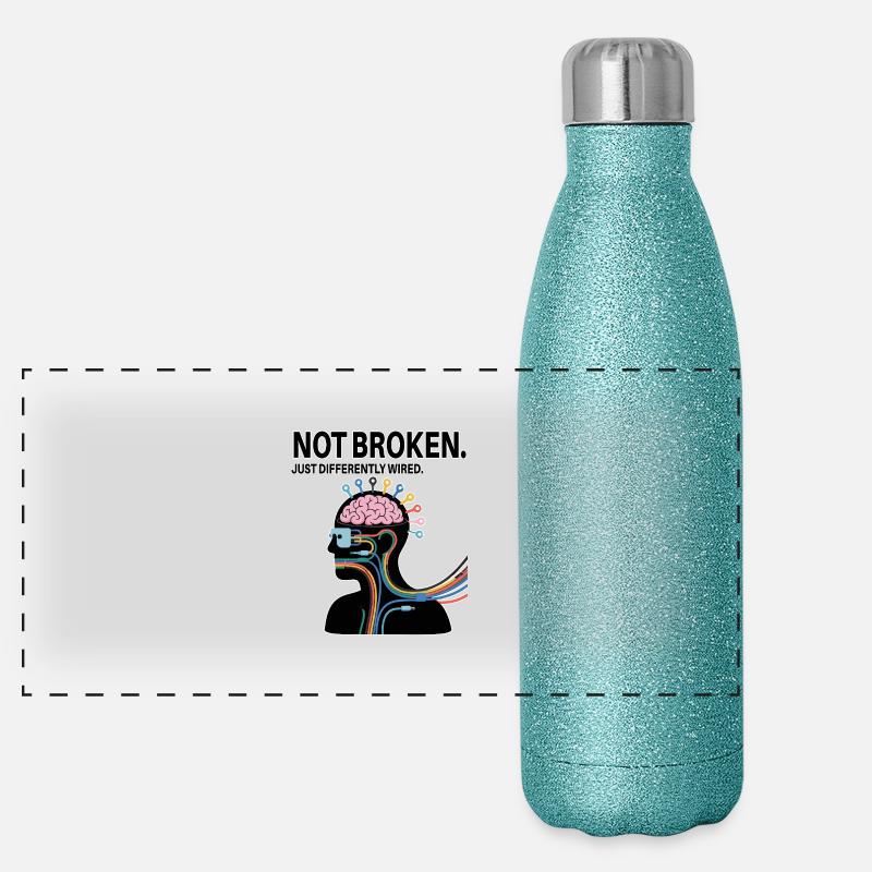 Pas cassé – juste câblé différemment Gourde isotherme panoramique pailletée 500 ml
