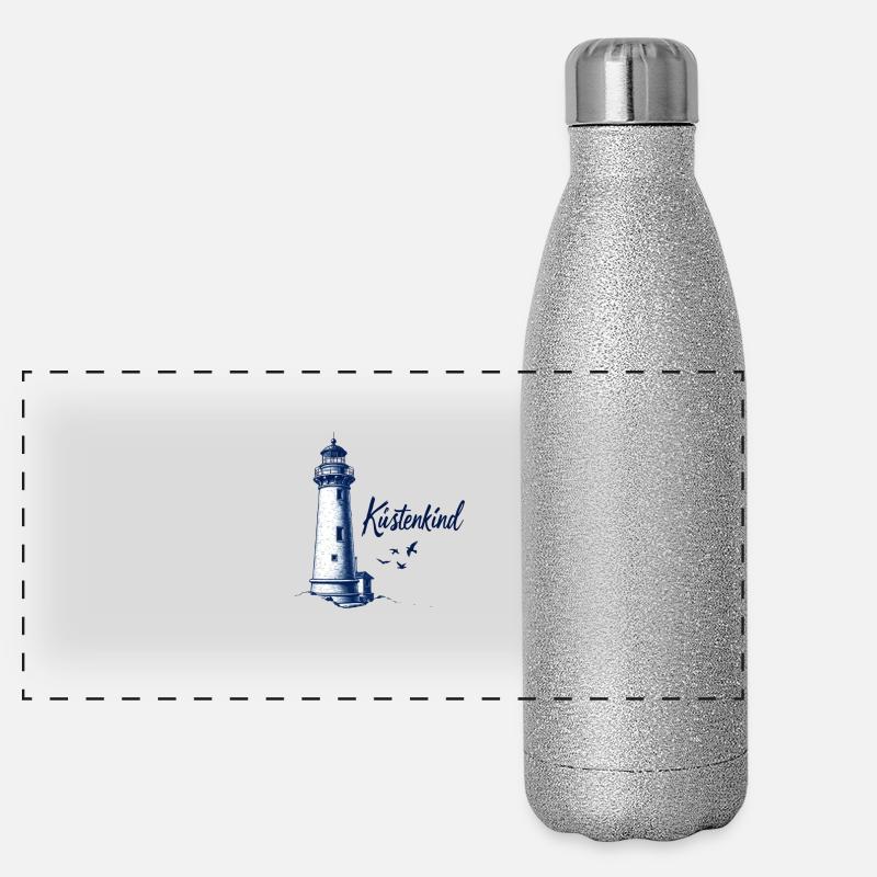 Küstenkind Panorama Glitzer Isolierflasche 500 ml