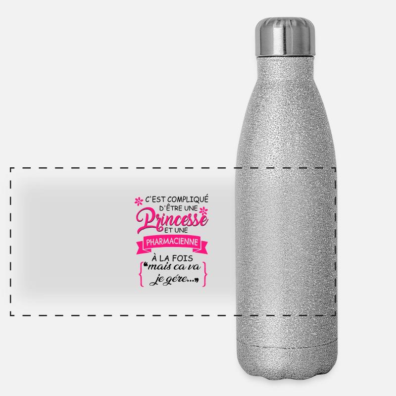 C est Complique D tre Une Princesse Pharmacienn Gourde isotherme panoramique pailletée 500 ml