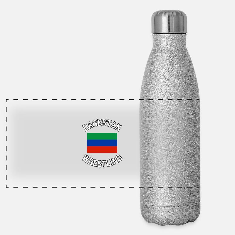 Dagestan Wrestling Panorama Glitzer Isolierflasche 500 ml