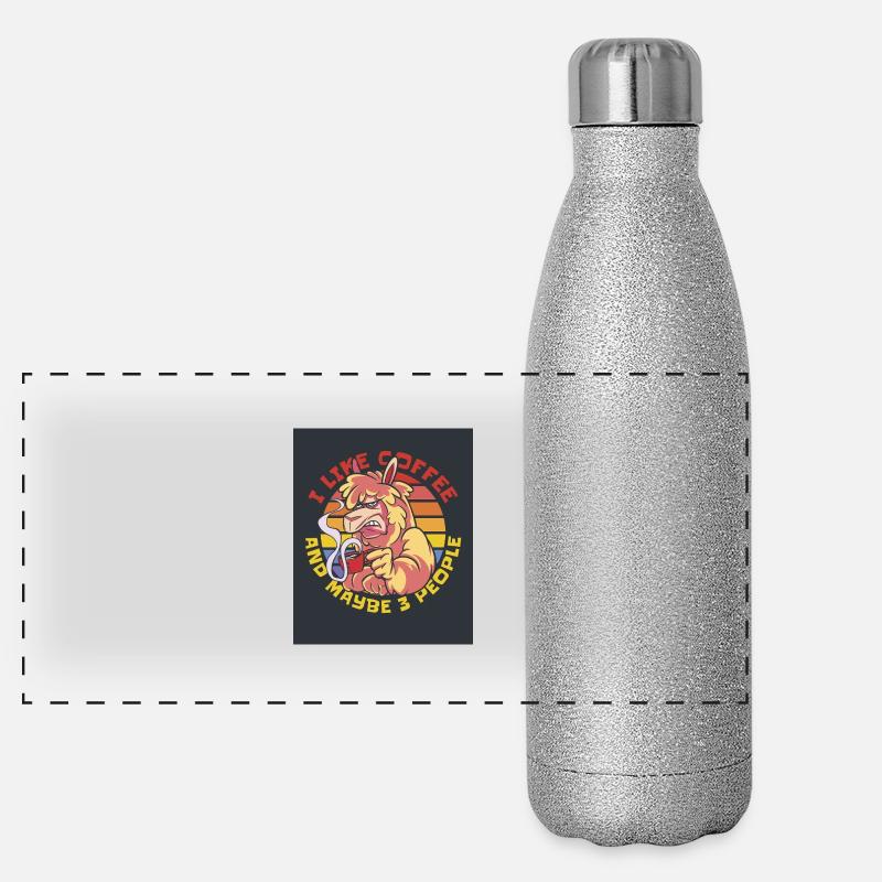 16992 GrumpyAlpacaTshirt PR Gourde isotherme panoramique pailletée 500 ml