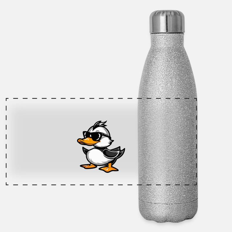 Ente Cool Tier Panorama Glitzer Isolierflasche 500 ml