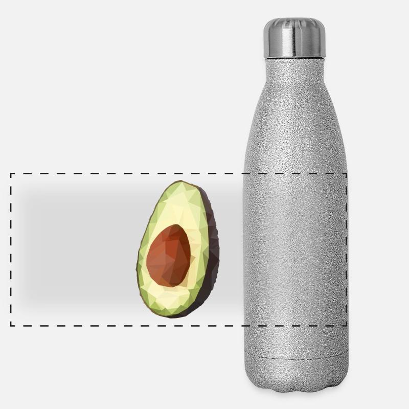 avocado Panoramic Glitter Thermal Bottle 500 ml