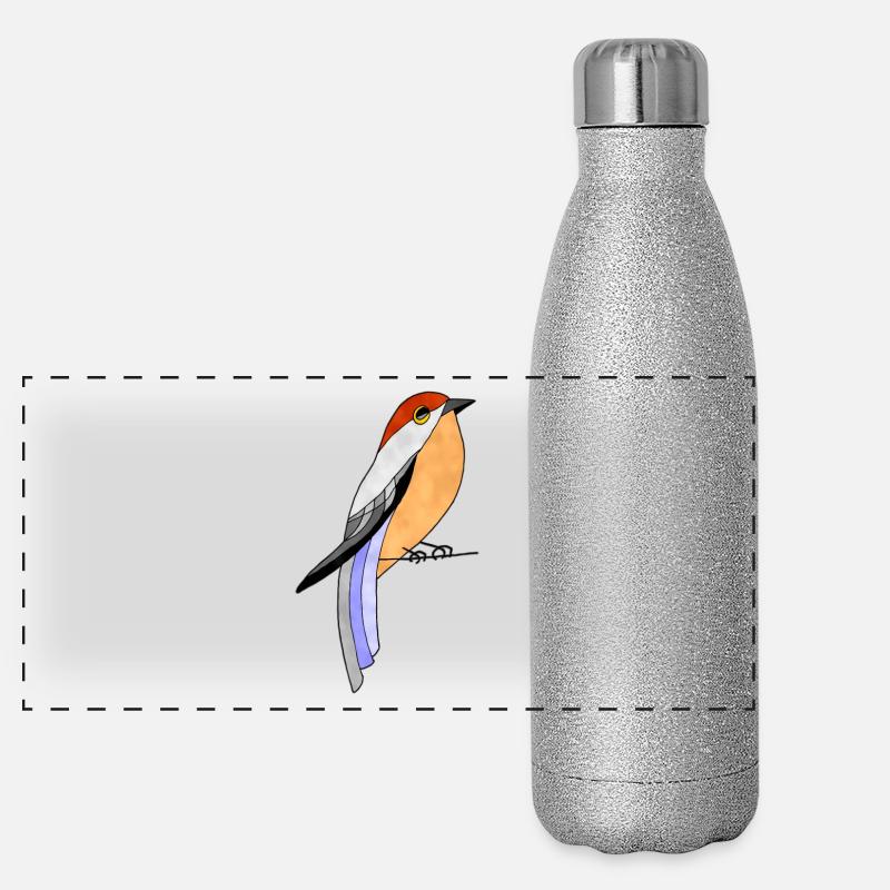 Bird Panorama Glitzer Isolierflasche 500 ml