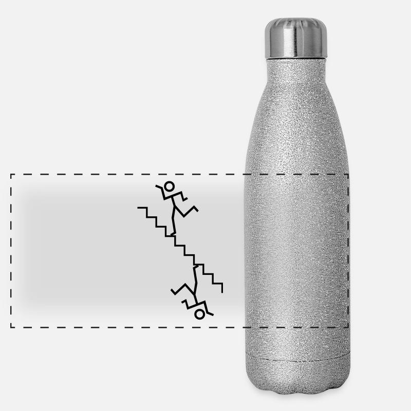 stair way Panorama Glitzer Isolierflasche 500 ml