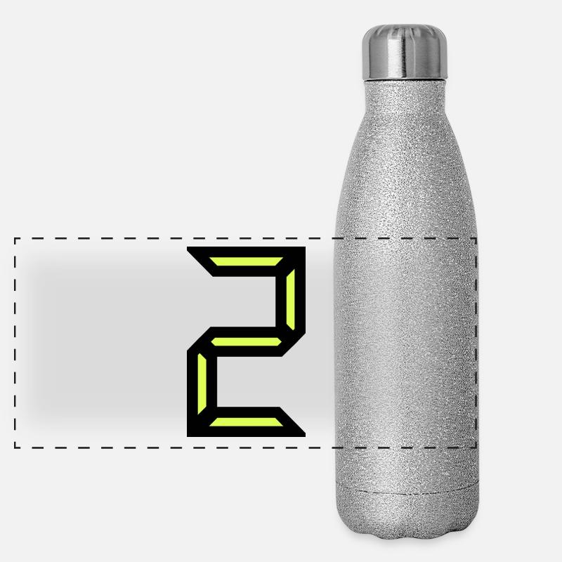 2. HAPPY BIRTHDAY. JOYEUX ANNIVERSAIRE. CHIFFRE Gourde isotherme panoramique pailletée 500 ml