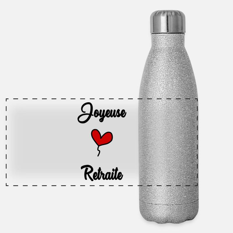 JOYEUSE RETRAITE Gourde isotherme panoramique pailletée 500 ml