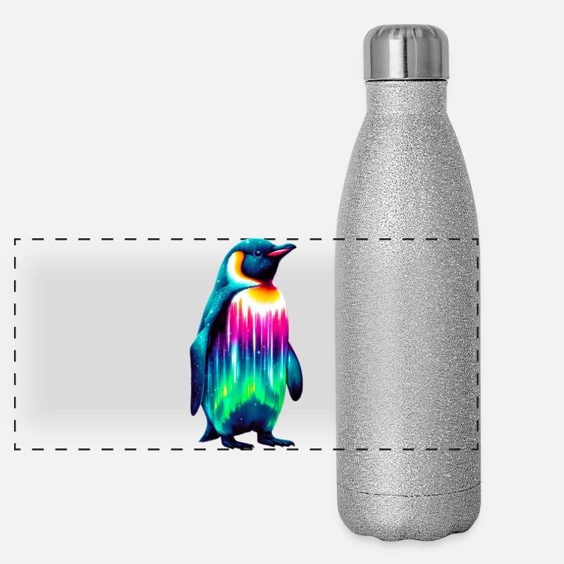 Pinguin Panorama Glitzer Isolierflasche 500 ml