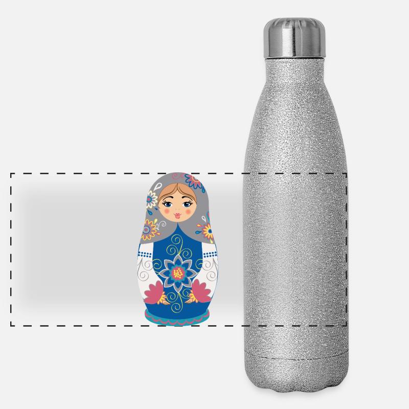Matreshka / Matroshka / Matryoshka / Matryoshka Gourde isotherme panoramique pailletée 500 ml