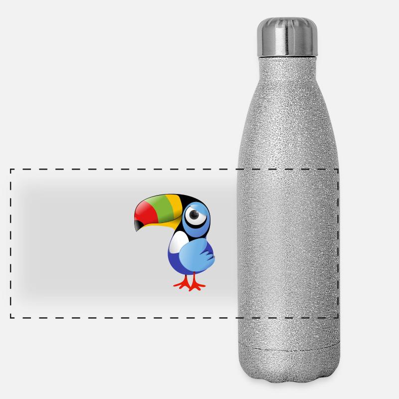 Toucan Panoramic Glitter Thermal Bottle 500 ml