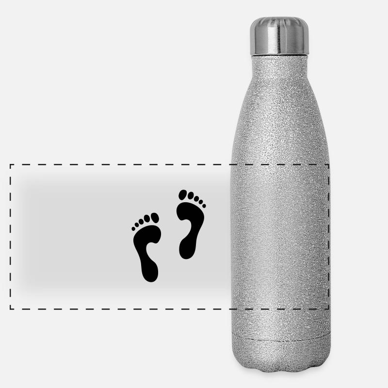 2 empreintes Gourde isotherme panoramique pailletée 500 ml