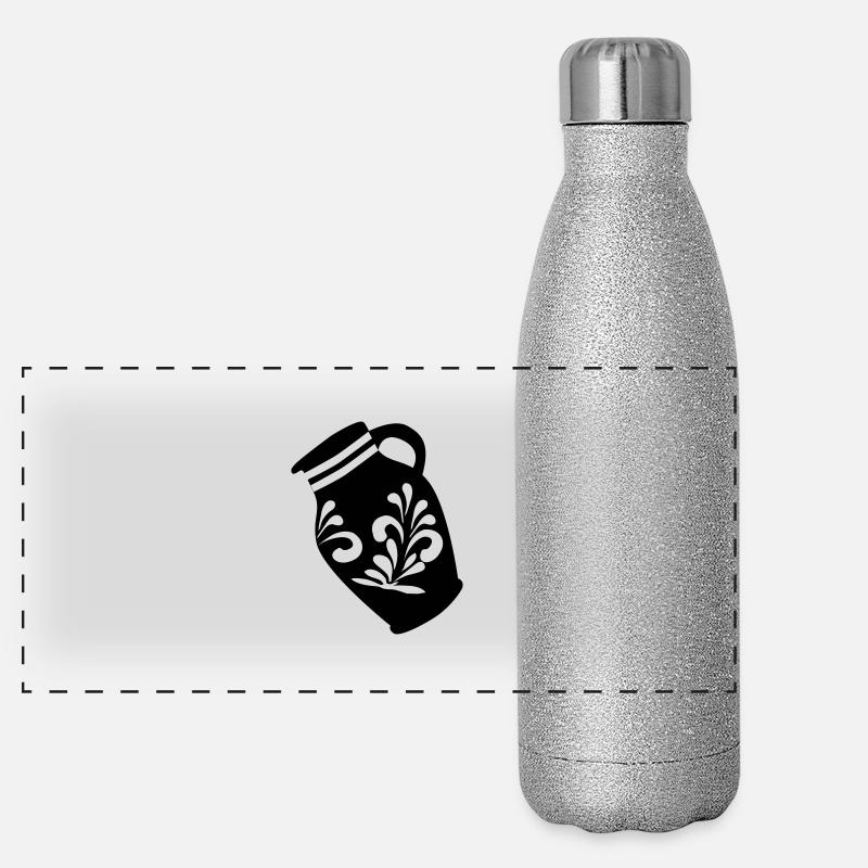 BEMBEL | Frankfurt Motive Panorama Glitzer Isolierflasche 500 ml