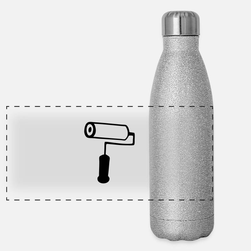 Farbroller Panorama Glitzer Isolierflasche 500 ml