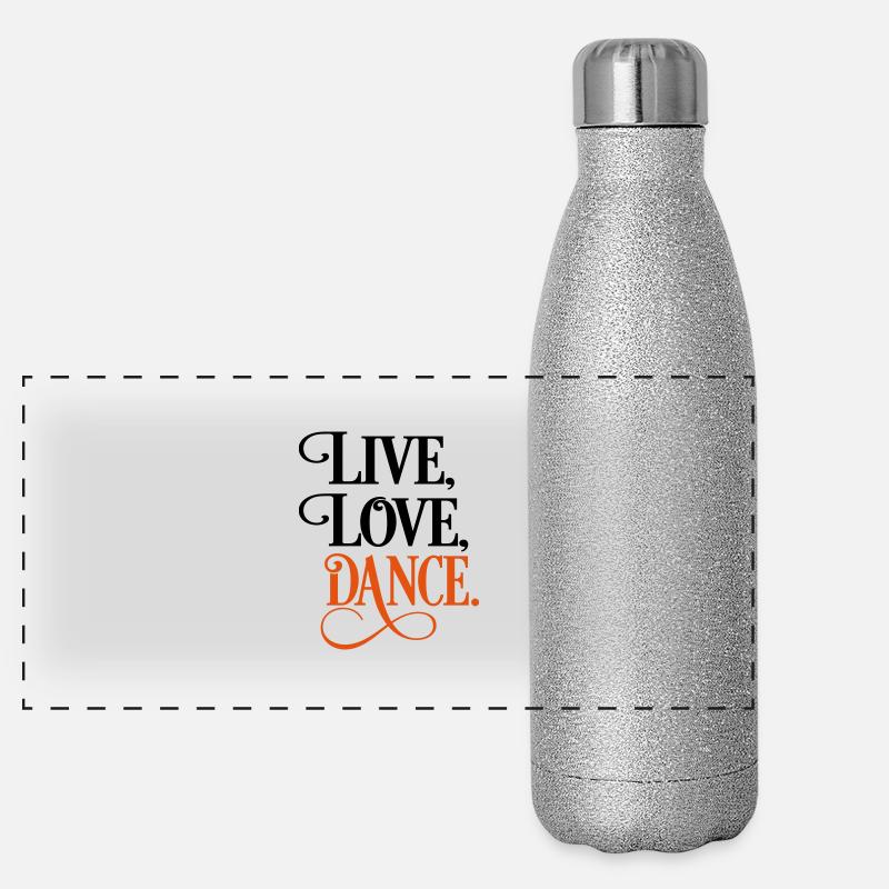 tanzen Panorama Glitzer Isolierflasche 500 ml