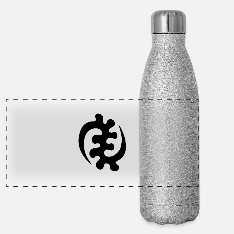 ghana gye nyame akan adrinka sankofa Gourde isotherme panoramique pailletée 500 ml