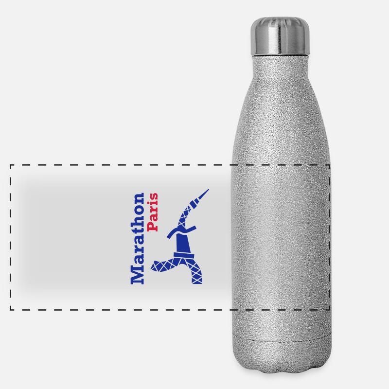 paris_marathon_Tour Eiffel Gourde isotherme panoramique pailletée 500 ml