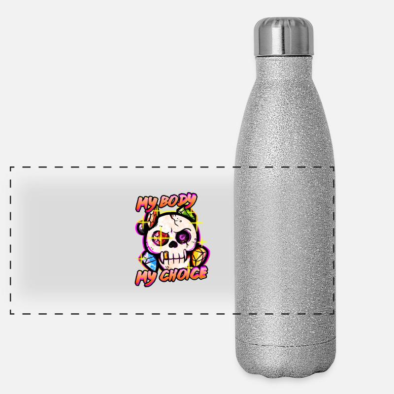 MonCorpsMonChoix Gourde isotherme panoramique pailletée 500 ml