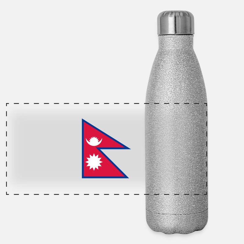 Nepal Panorama Glitzer Isolierflasche 500 ml