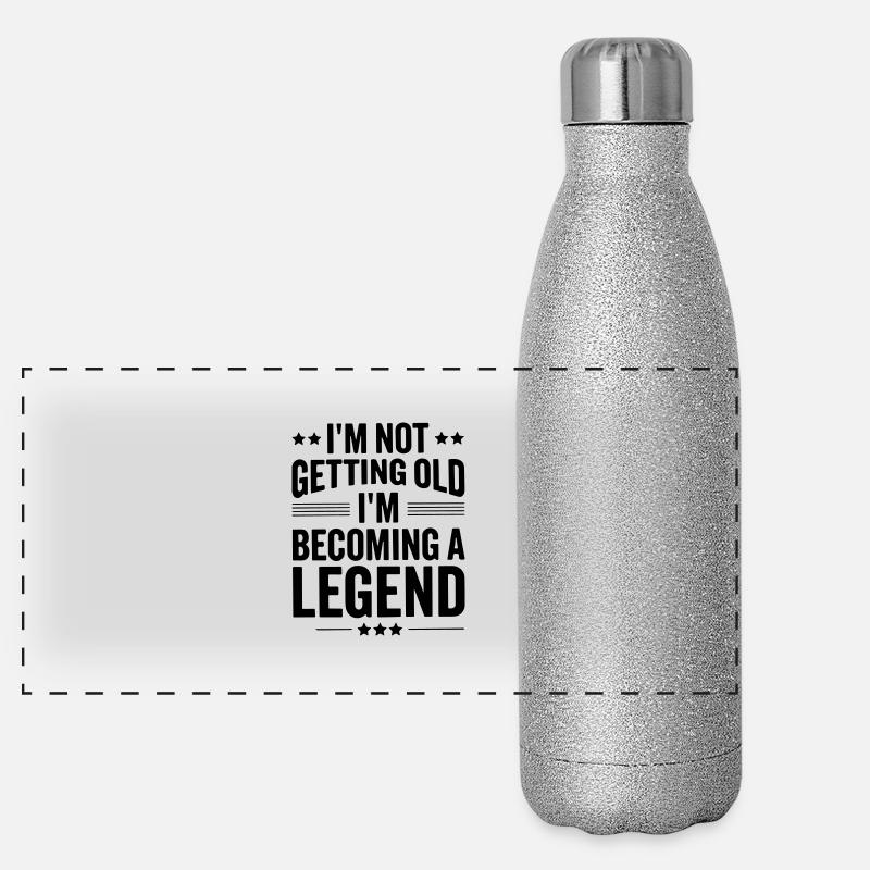 im not getting old im becoming a legend Panoramic Glitter Thermal Bottle 500 ml