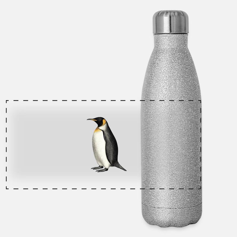 Pingouin Gourde isotherme panoramique pailletée 500 ml