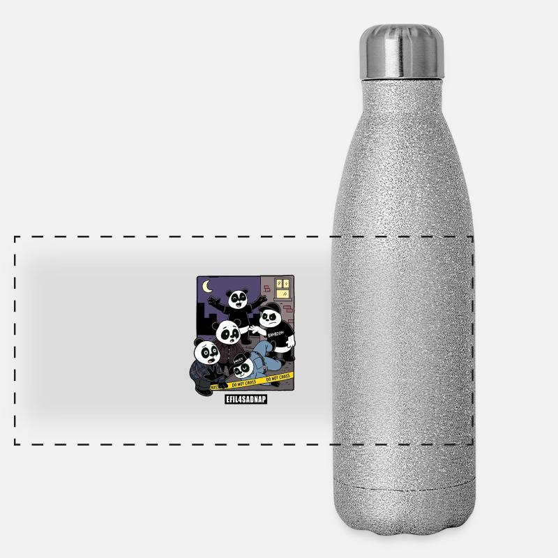 Pandas 4 Life Panoramic Glitter Thermal Bottle 500 ml