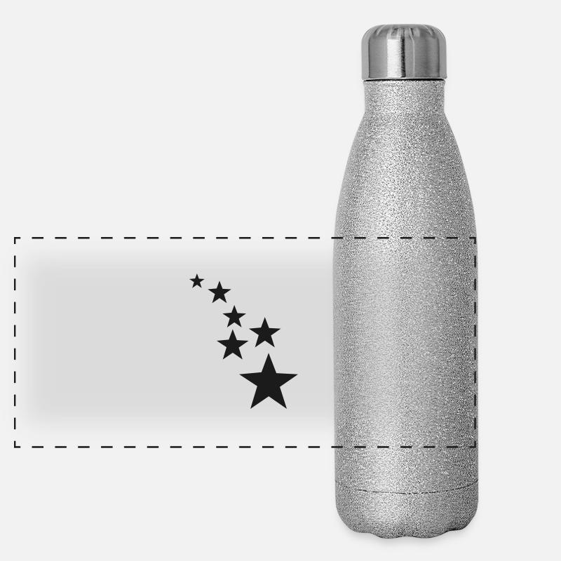 Stars Panorama Glitzer Isolierflasche 500 ml