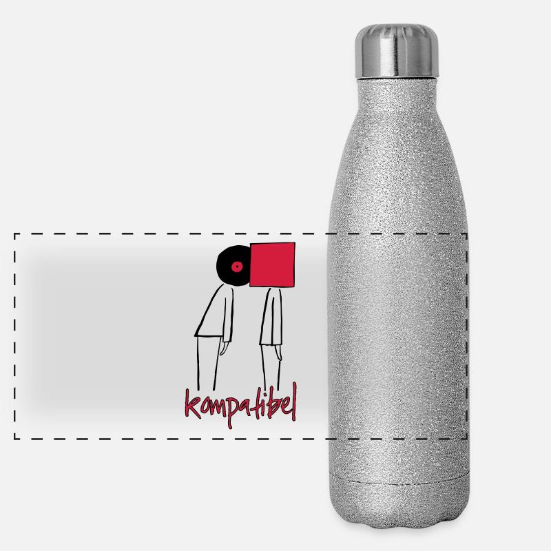 Les collectionneurs de vinyle aiment Gourde isotherme panoramique pailletée 500 ml