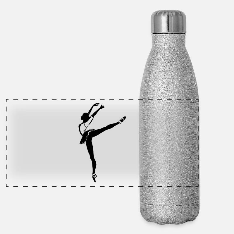 Illustration de danseuse de ballet - Sports Design Gourde isotherme panoramique pailletée 500 ml