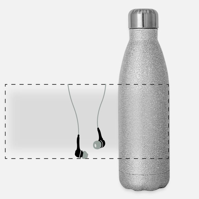 Écouteurs Gourde isotherme panoramique pailletée 500 ml