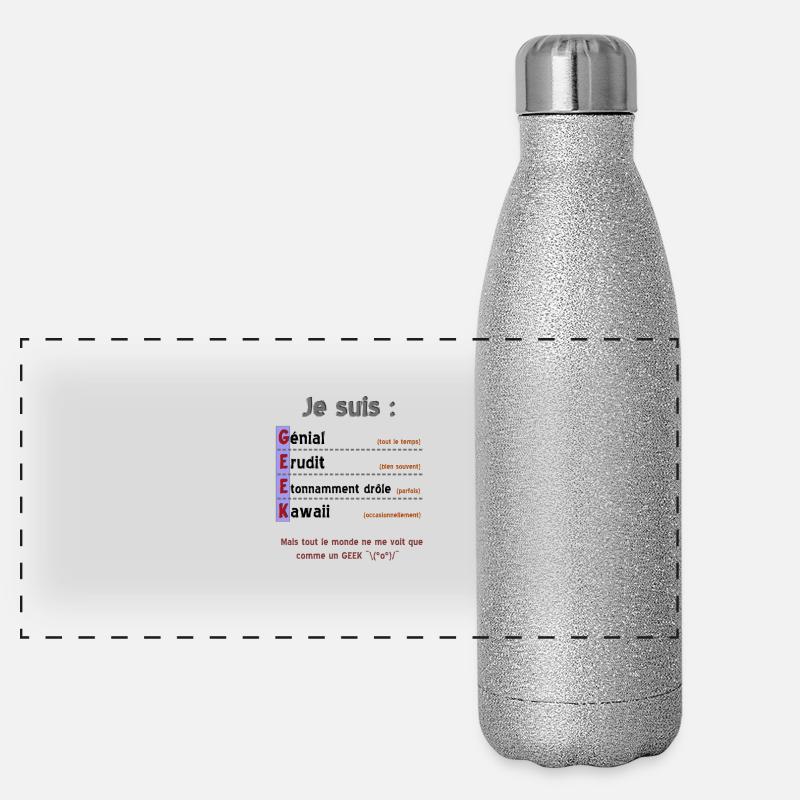 geek Gourde isotherme panoramique pailletée 500 ml