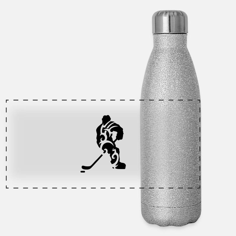 Hockey tribal Gourde isotherme panoramique pailletée 500 ml