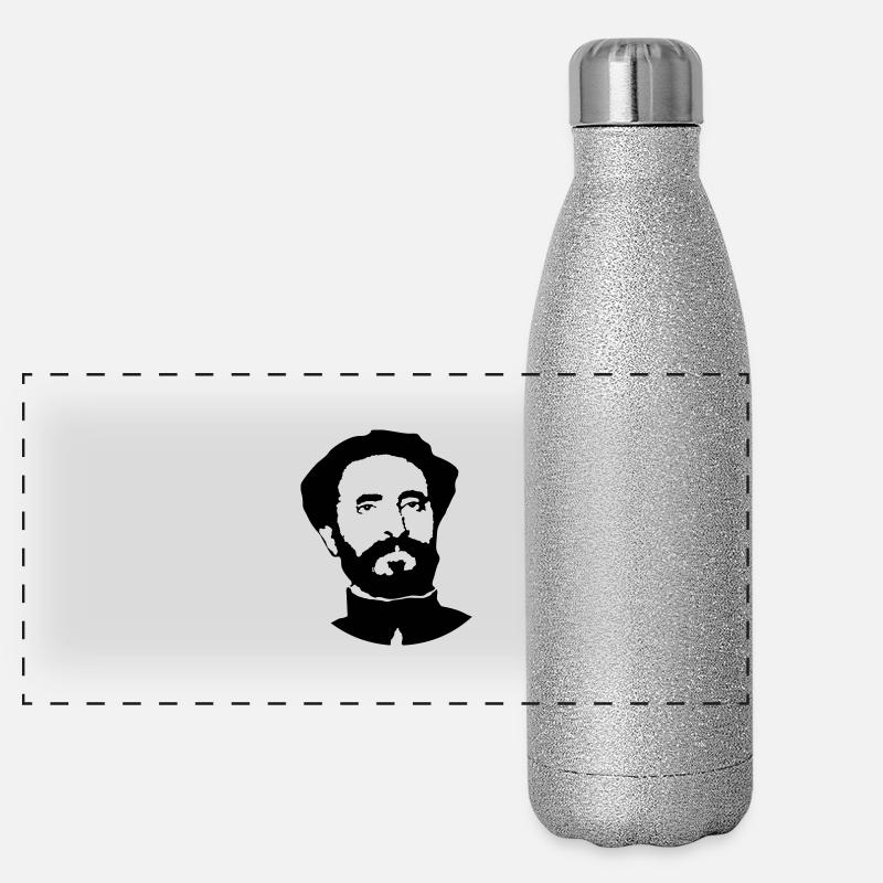 Reggae Panorama Glitzer Isolierflasche 500 ml