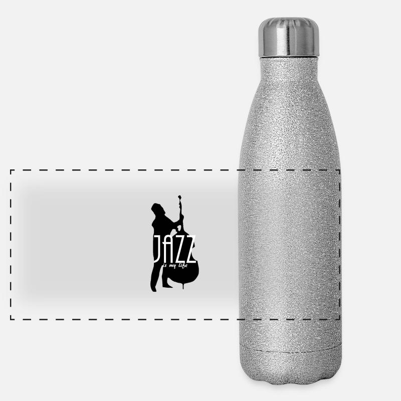 jazz is my life Panorama Glitzer Isolierflasche 500 ml