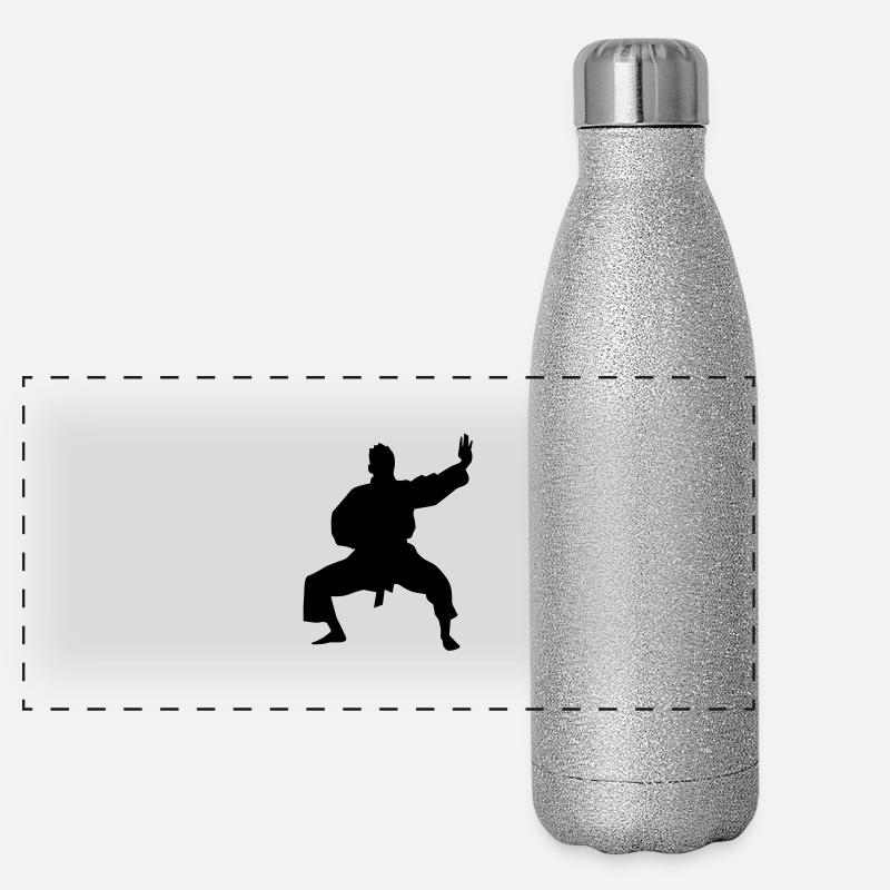 Kampfsport male de Panorama Glitzer Isolierflasche 500 ml