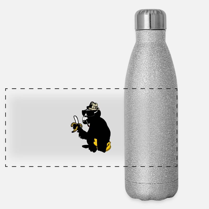 gorille Gourde isotherme panoramique pailletée 500 ml