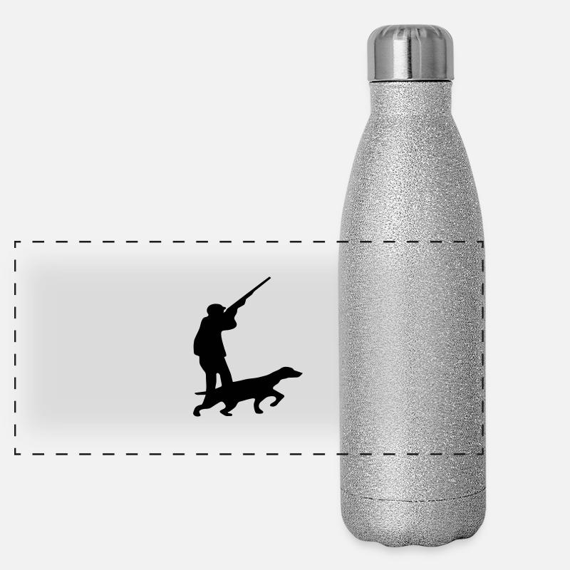 hunter dog Panoramic Glitter Thermal Bottle 500 ml