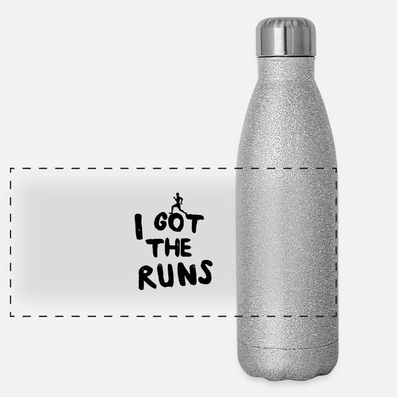 I Got the Runs Panoramic Glitter Thermal Bottle 500 ml